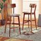 Baxton Studio Cameron Modern Grey Fabric and Walnut Brown Finished Wood 2-PC Bar Stool Set 176-11016-Zoro - alternate 7